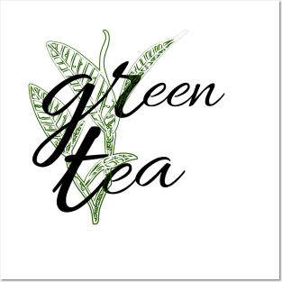 Green tea Posters and Art